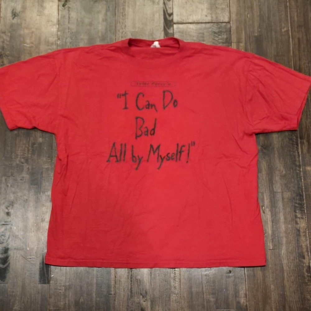 Vintage Jerzees Tyler Perry Jesus T-Shirt Mens 2XL I Can Do Bad Tee Movie 90s